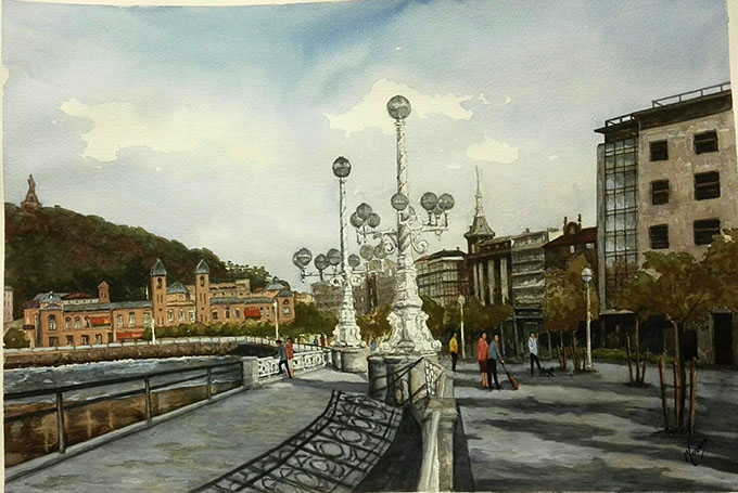 wsansebastianacuarela50x7039